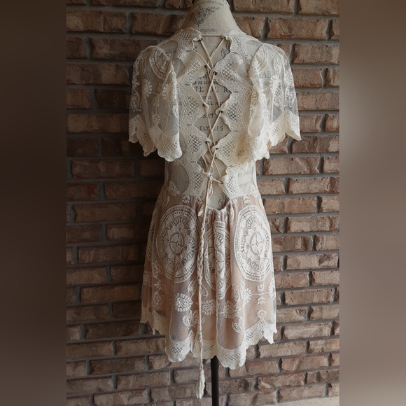 Jen's Pirate Booty Lace Cotton Embroidered Dress. - Picture 7 of 13